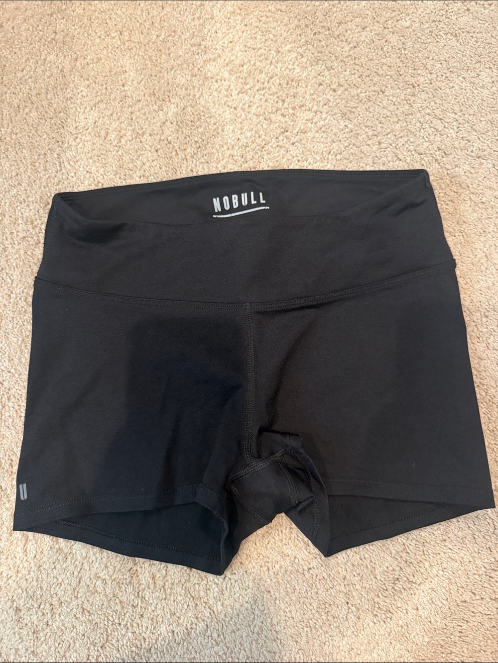 NOBULL Women's Black High-Rise Training Shorts